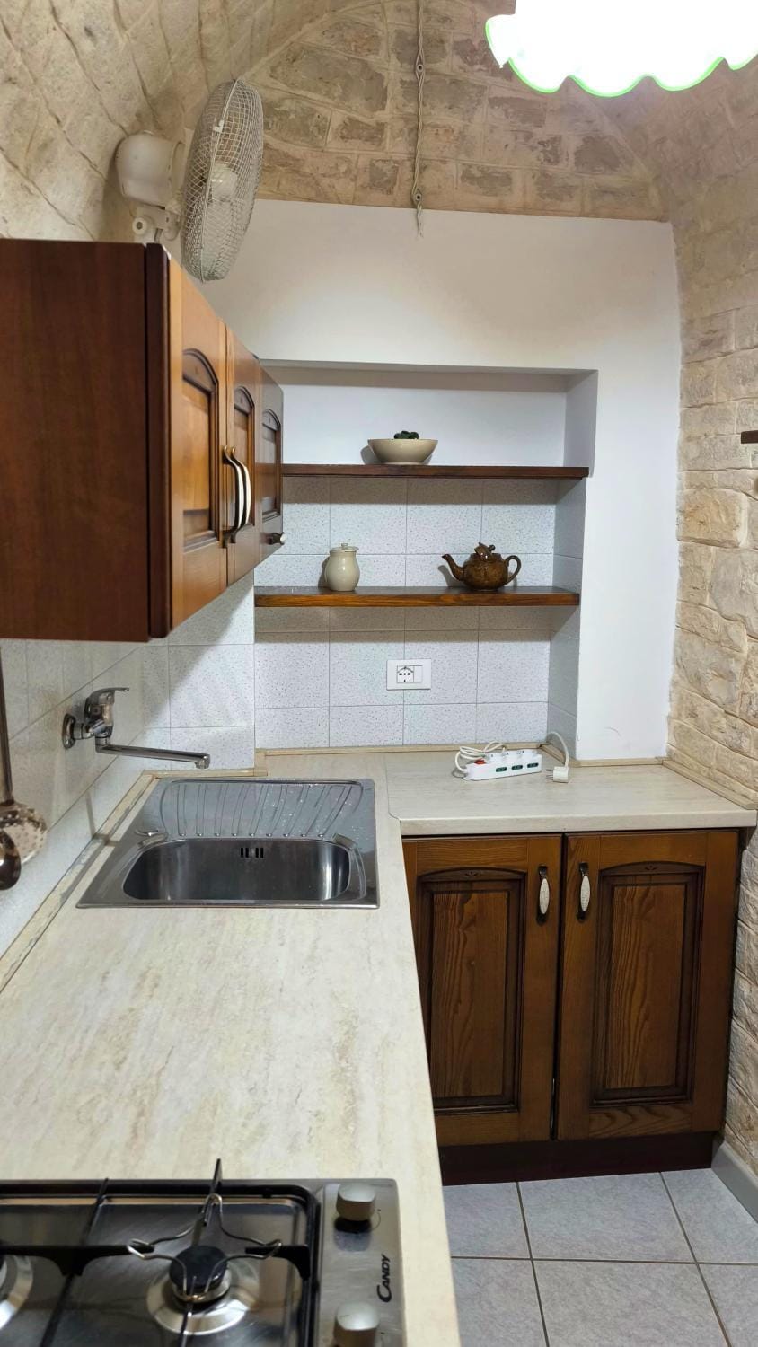 Kitchen or kitchenette, minibar, stove