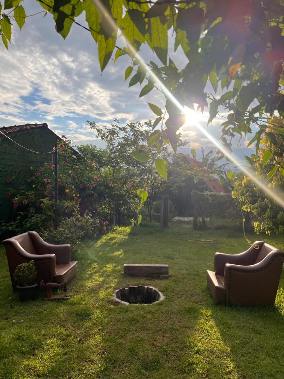 Day, Natural landscape, Garden, Seating area, Garden view