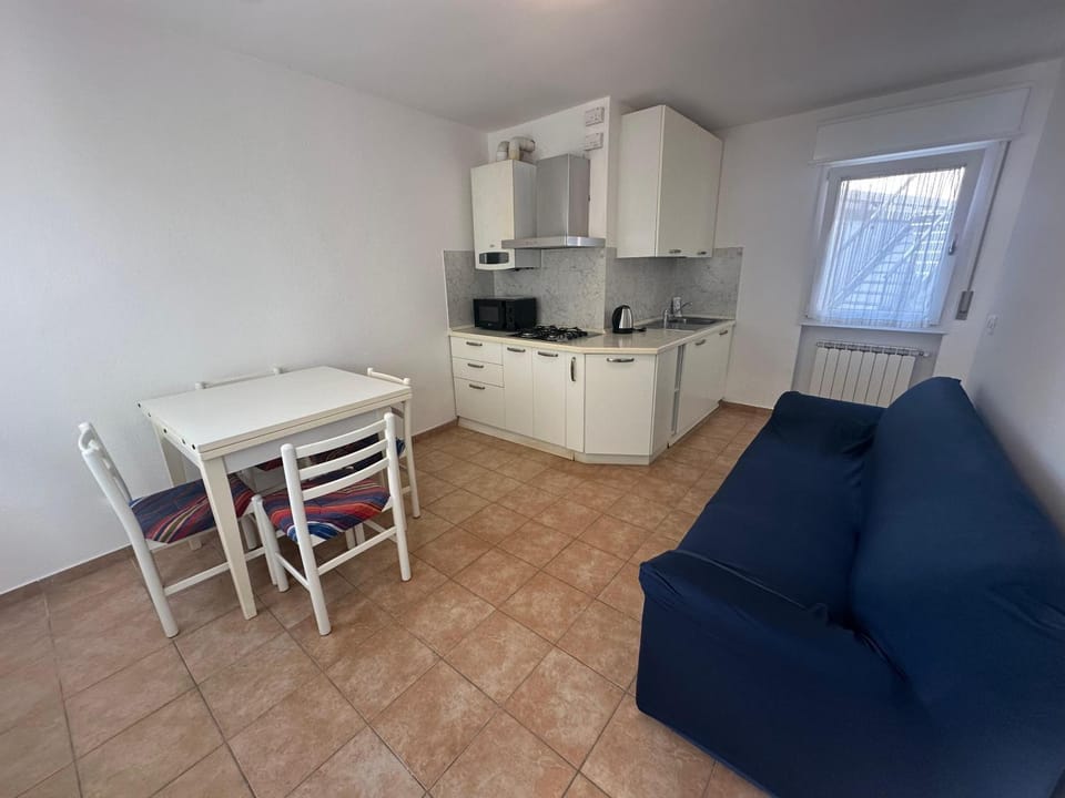 Kitchen or kitchenette, Dining area, microwave, stove