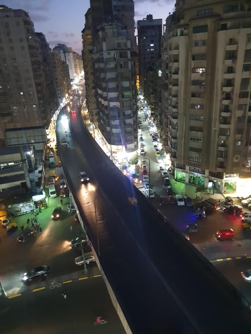 Night, Neighbourhood, City view, Street view, Location