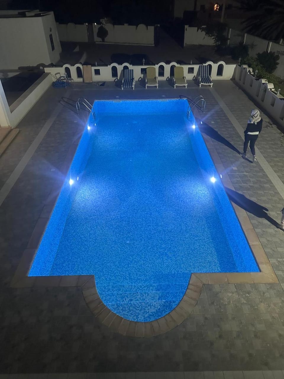 Night, Pool view