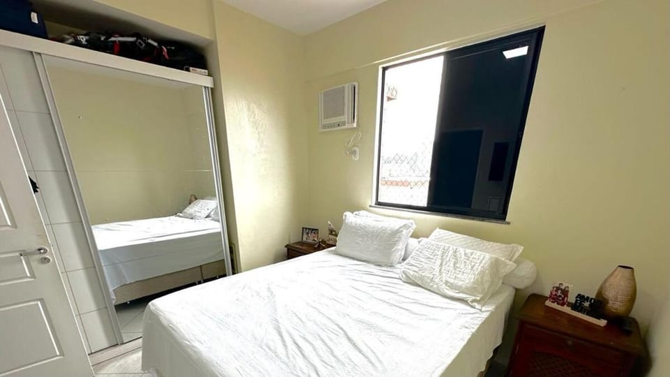 Bed, Photo of the whole room, Bedroom, towels, wardrobe, air conditioner