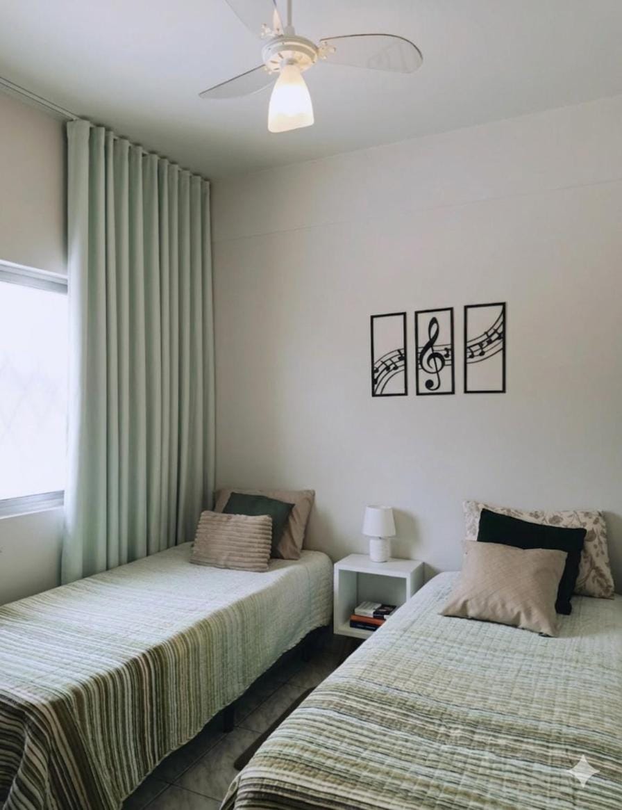 Apto central terreo 2 quartos WIFI 4 camas Apartment in Cascavel