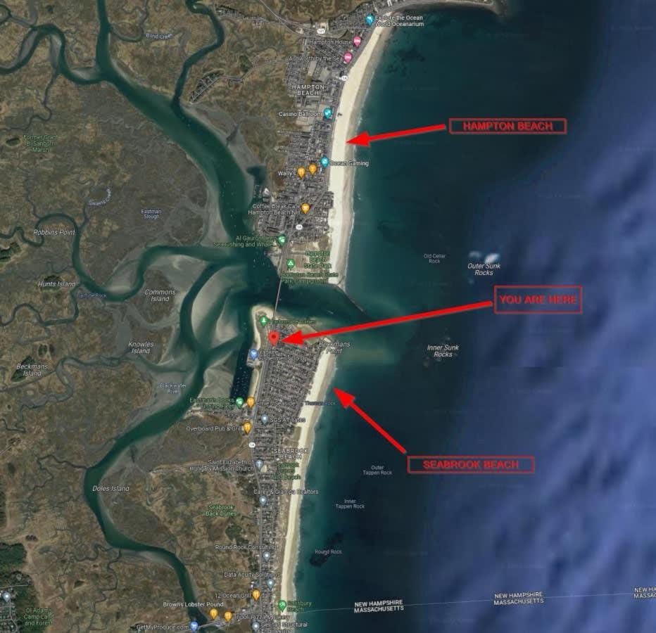 Riptide Retreat - Walk to Hampton & Seabrook Beach Apartment in Seabrook