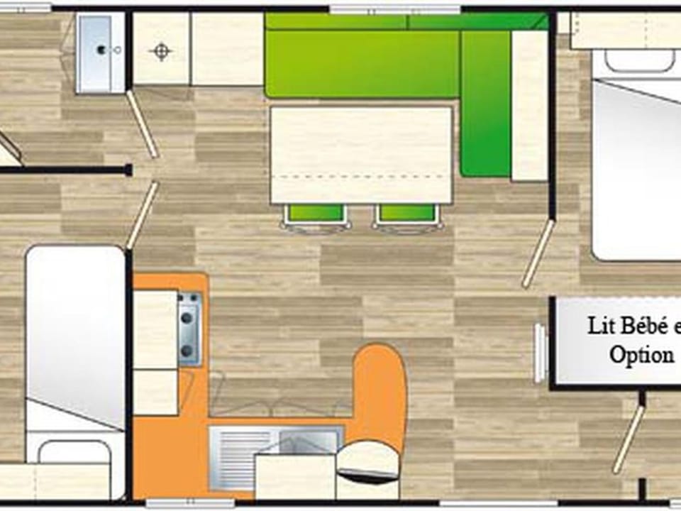 Mobil Home Confort 2 Chambres avec Terrasse - API-1-52-347 Campground/ 
RV Resort in Occitanie