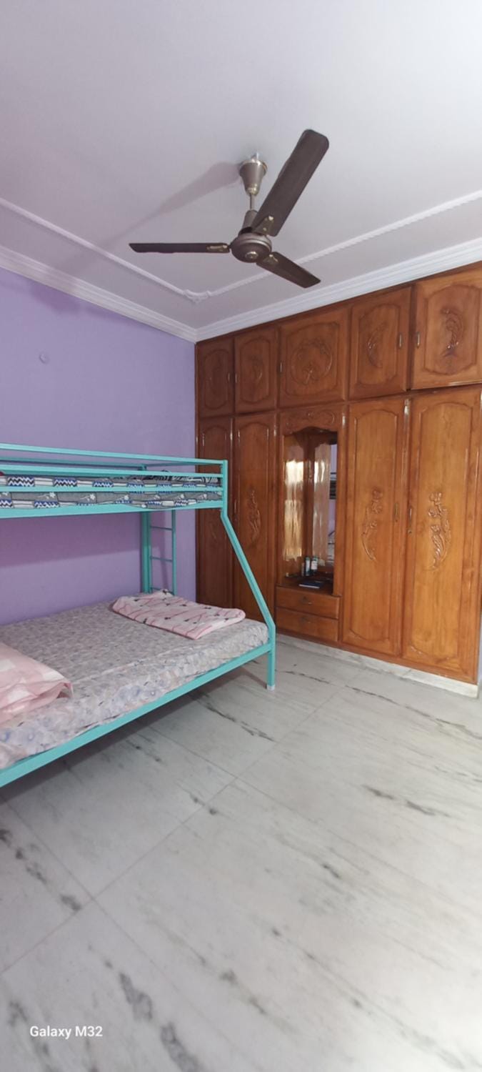 bunk bed, wardrobe
