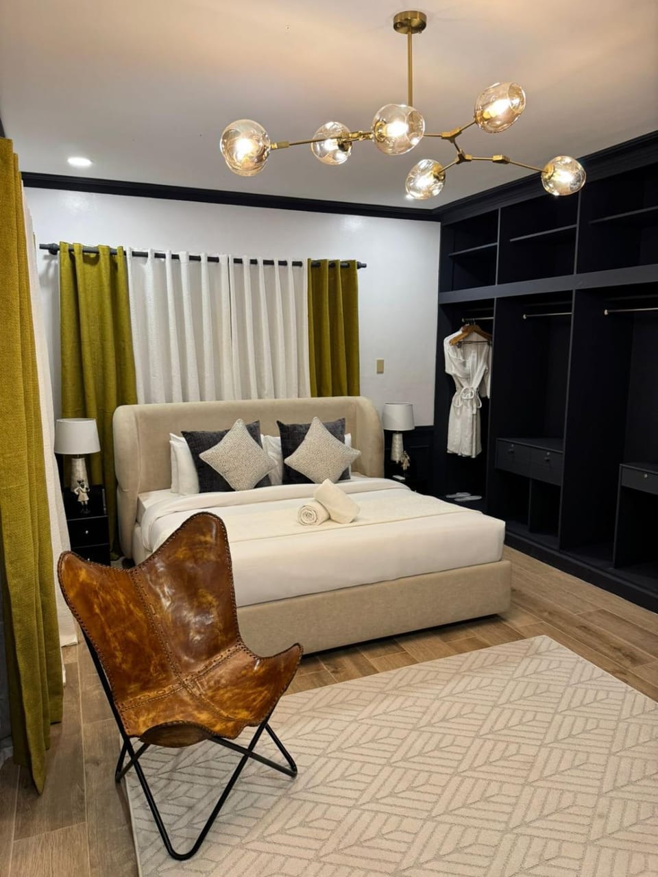 Bed, Seating area, Bedroom, wardrobe