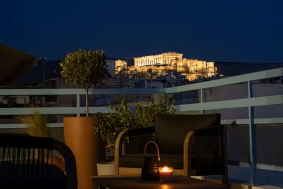 Night, View (from property/room), Balcony/Terrace