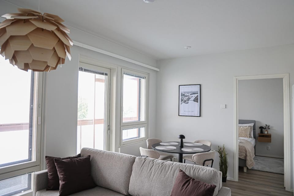 Kitchen or kitchenette, Living room, Dining area