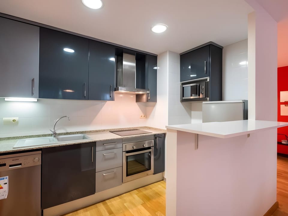Kitchen or kitchenette, Living room