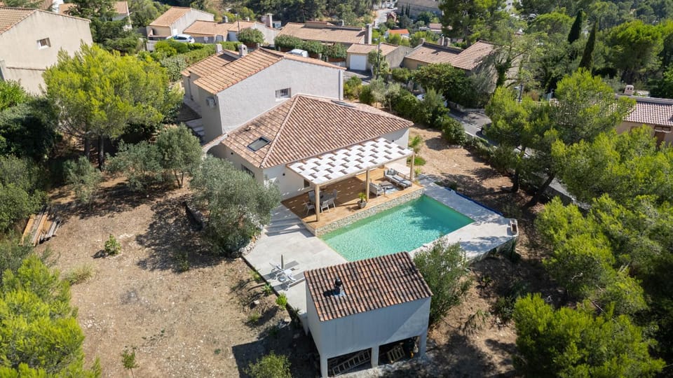 Bird's eye view, Pool view, Swimming pool, sunbed