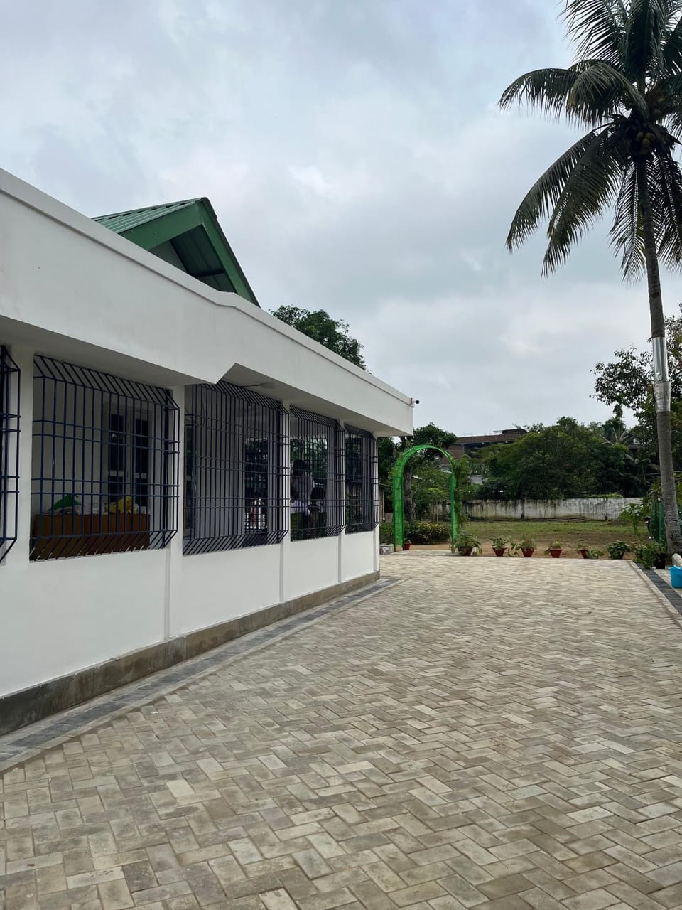 Property building, Garden view