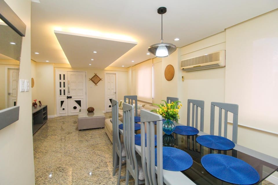 Dining area, air conditioner