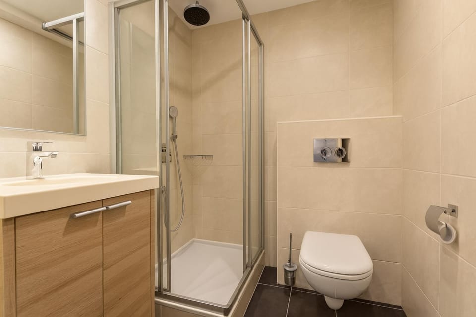 Shower, Toilet, Bathroom, towels