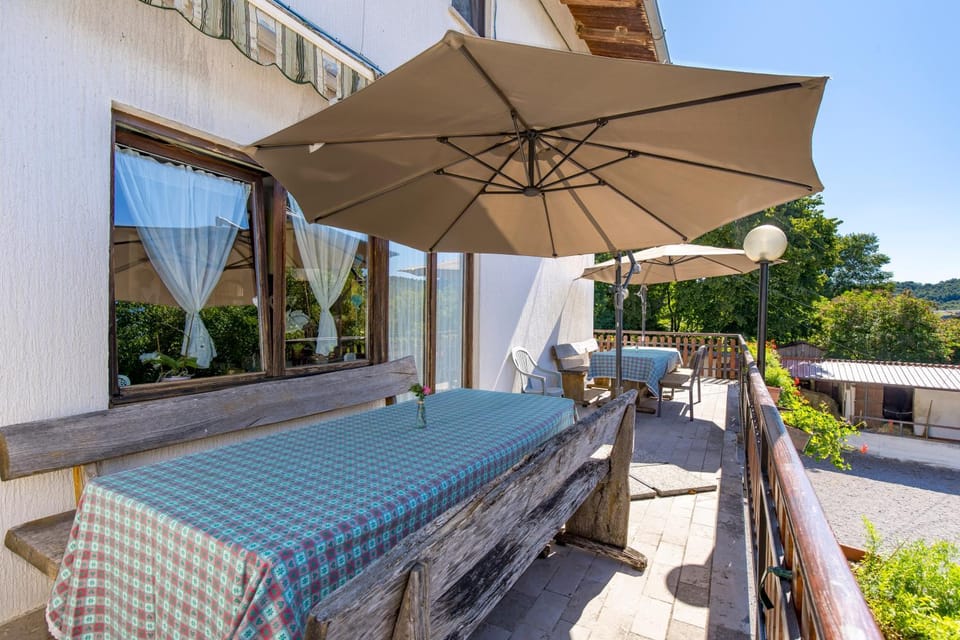 Patio, Natural landscape, Dining area