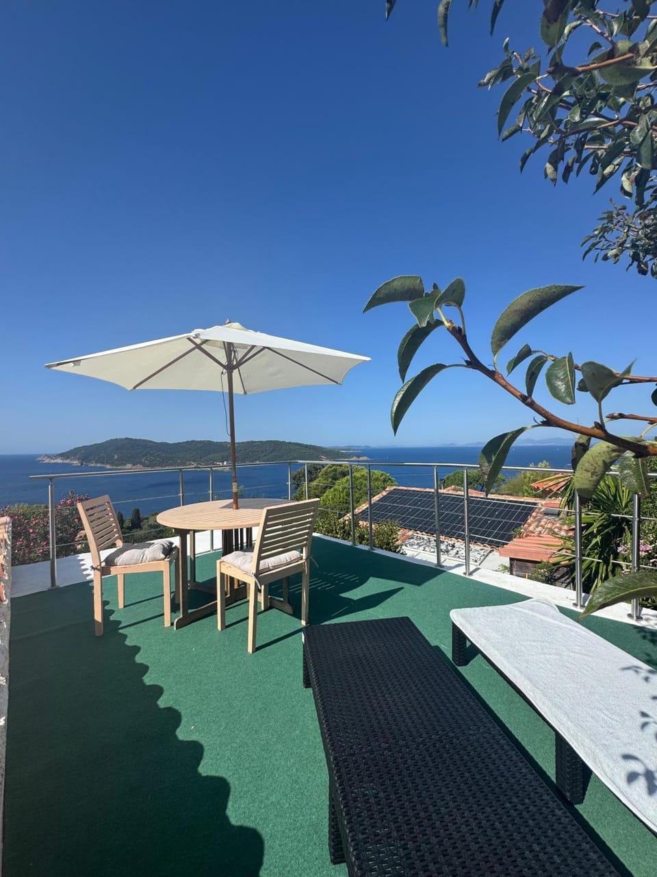 Natural landscape, View (from property/room), Balcony/Terrace, Sea view, sunbed