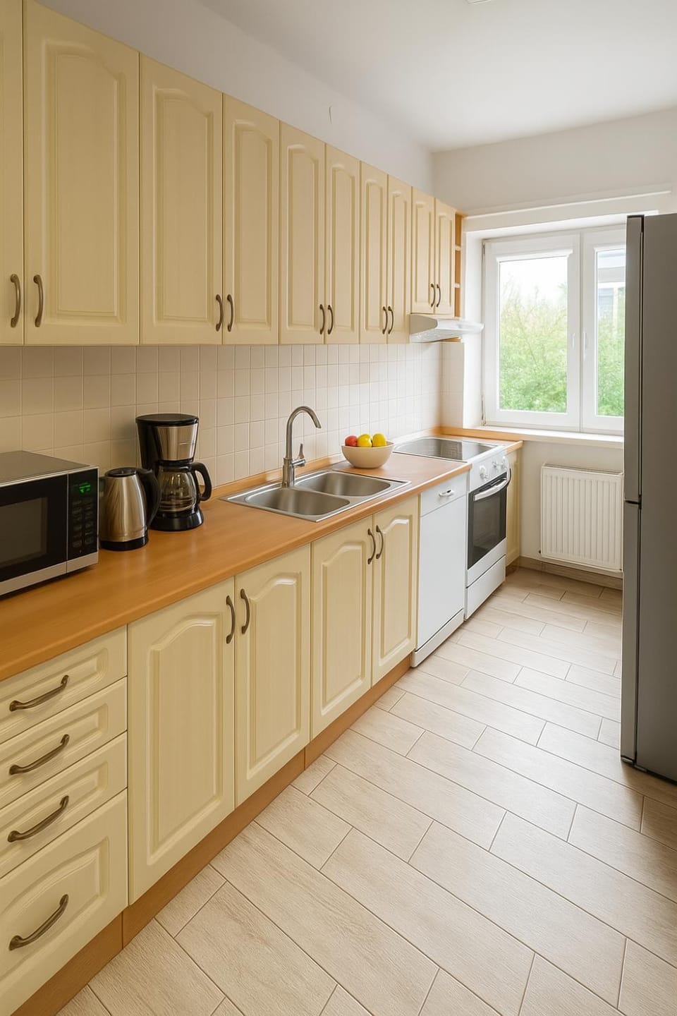 Coffee/tea facilities, Kitchen or kitchenette, dishwasher, oven, stove, toaster