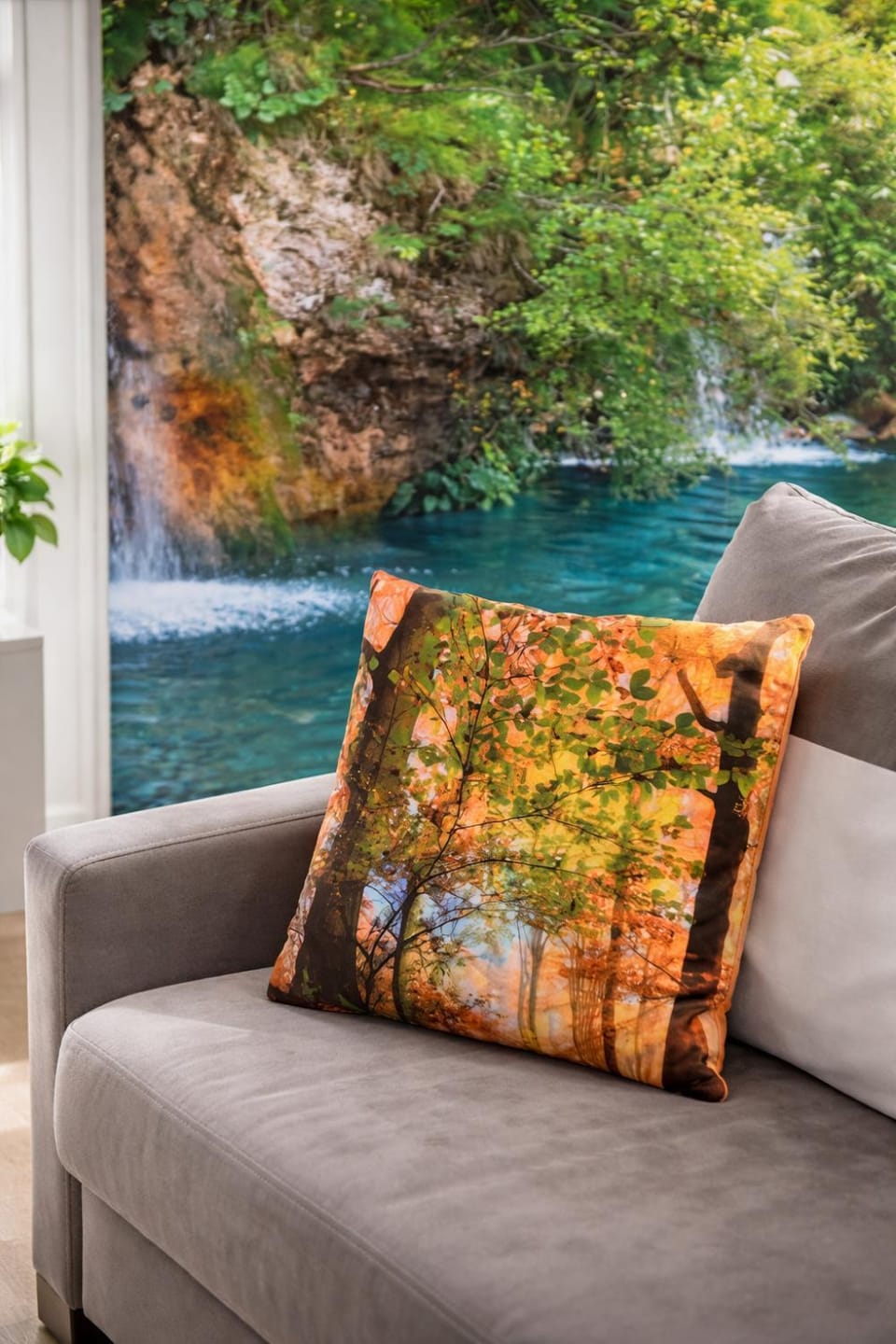 Natural landscape, Living room, Seating area