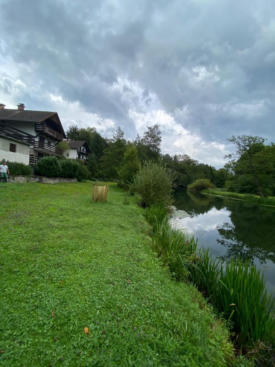 Day, Natural landscape, Garden, River view
