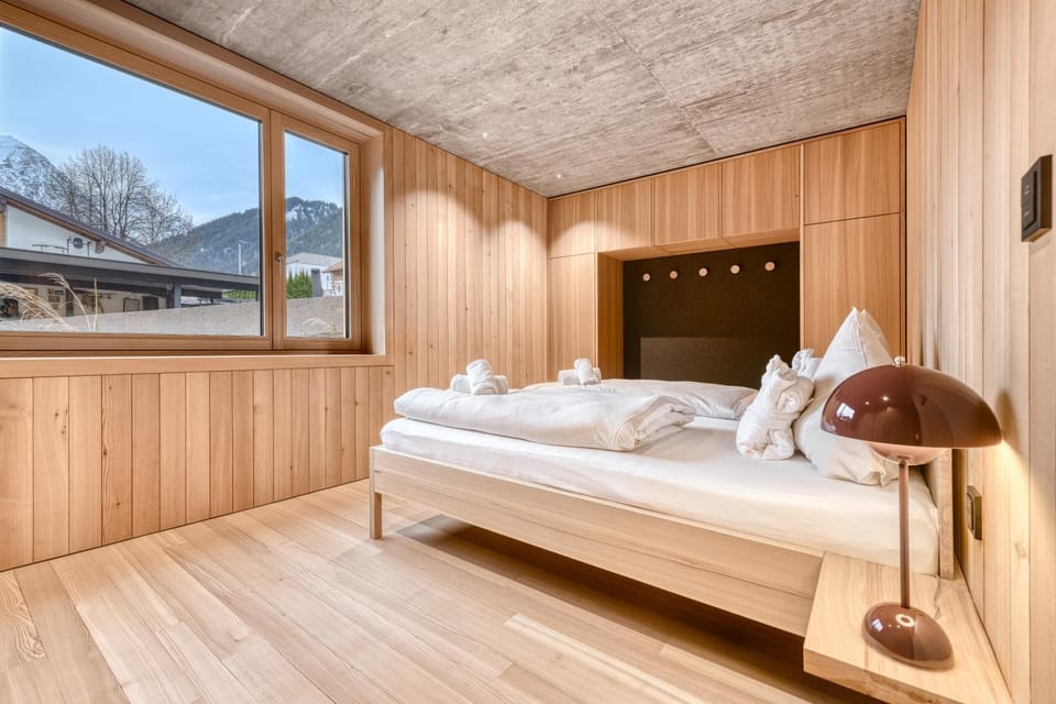 Natural landscape, Photo of the whole room, Bedroom, Mountain view, towels