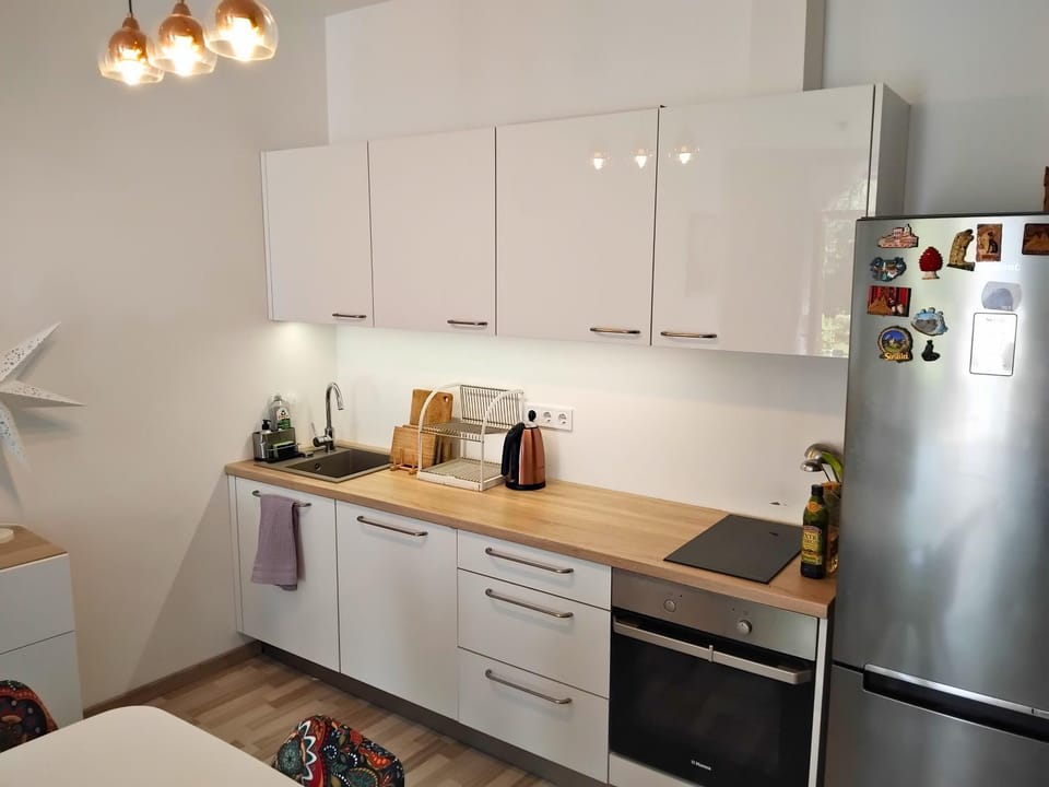 Kitchen or kitchenette, dishwasher, oven