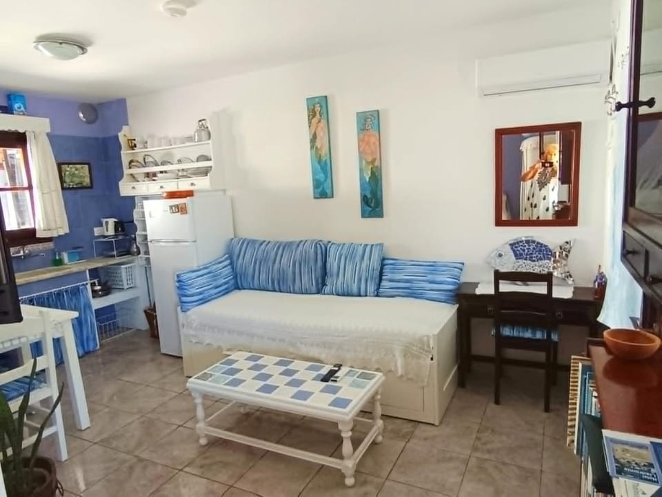 Living room, kitchen