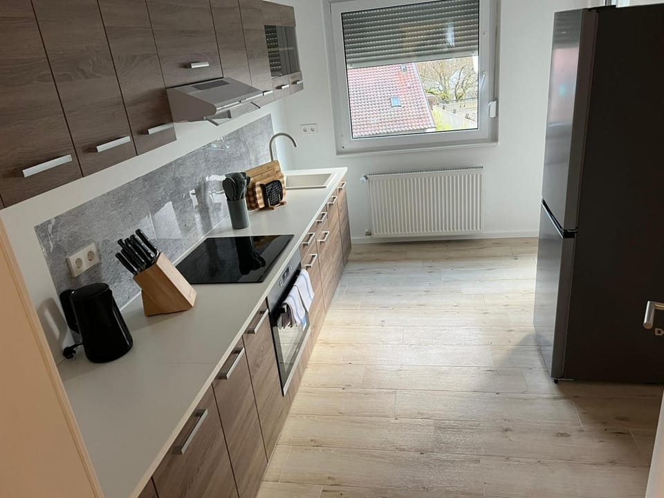 Kitchen or kitchenette, oven, stove