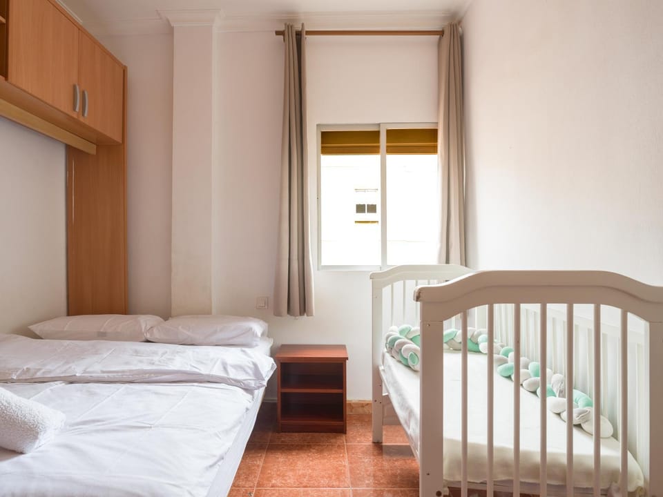 Bed, Bedroom, cot, wardrobe