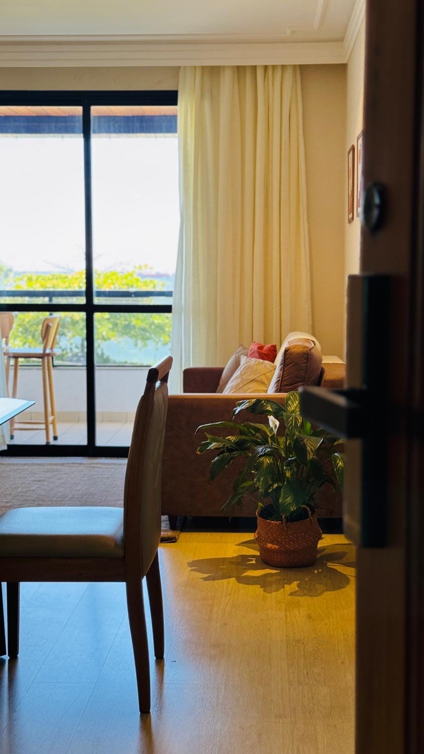 Apê com vista para o mar e clima animado Apartment in Vitoria