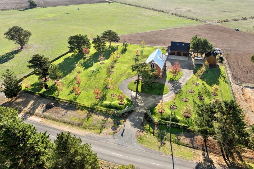 Property building, Natural landscape, Bird's eye view
