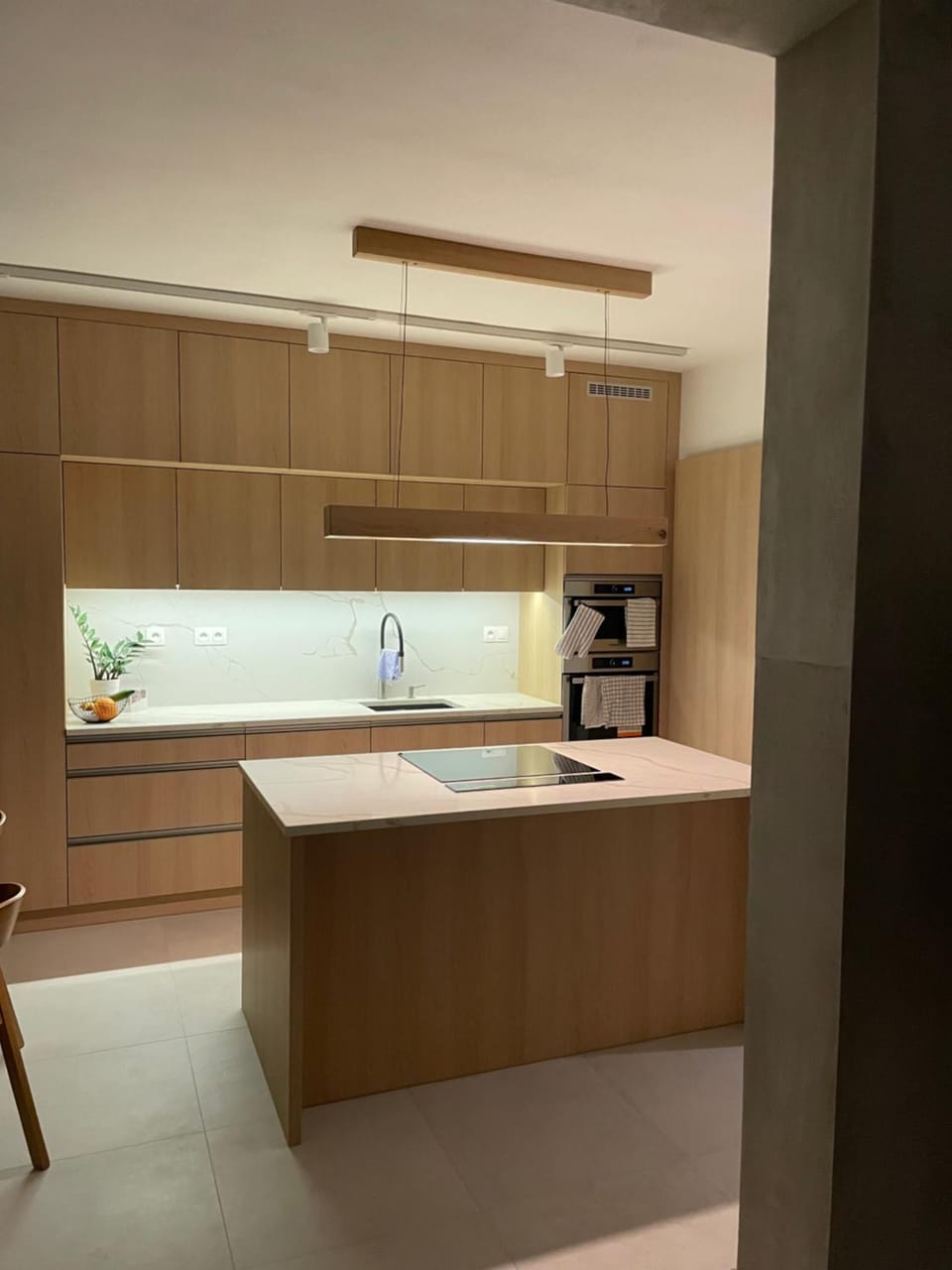 Kitchen or kitchenette, oven, stove