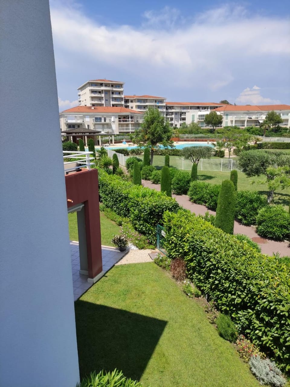 Natural landscape, Garden, Garden view, Pool view