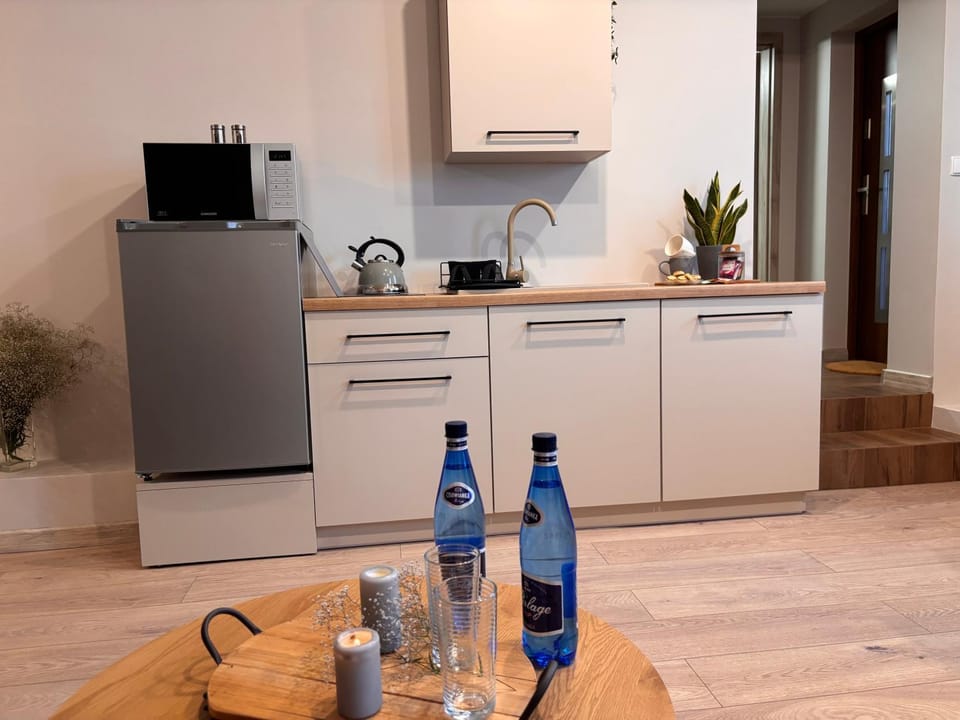 Kitchen or kitchenette, oven, stove