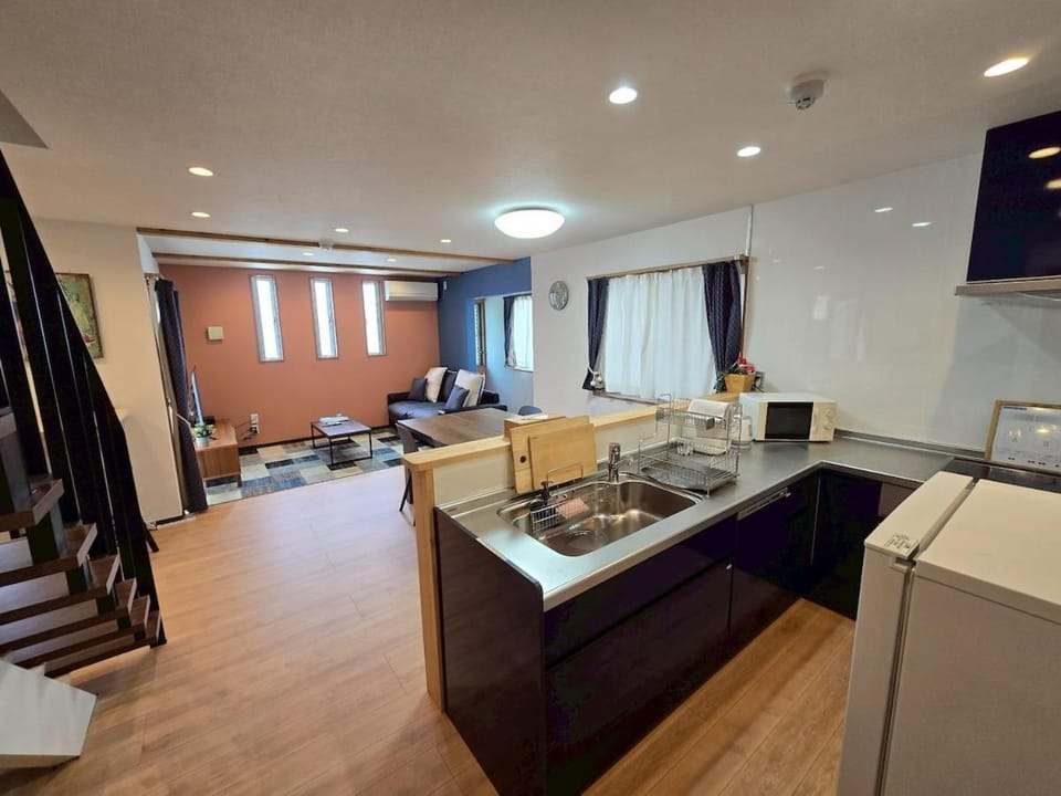 Blue House Apartment in Japan