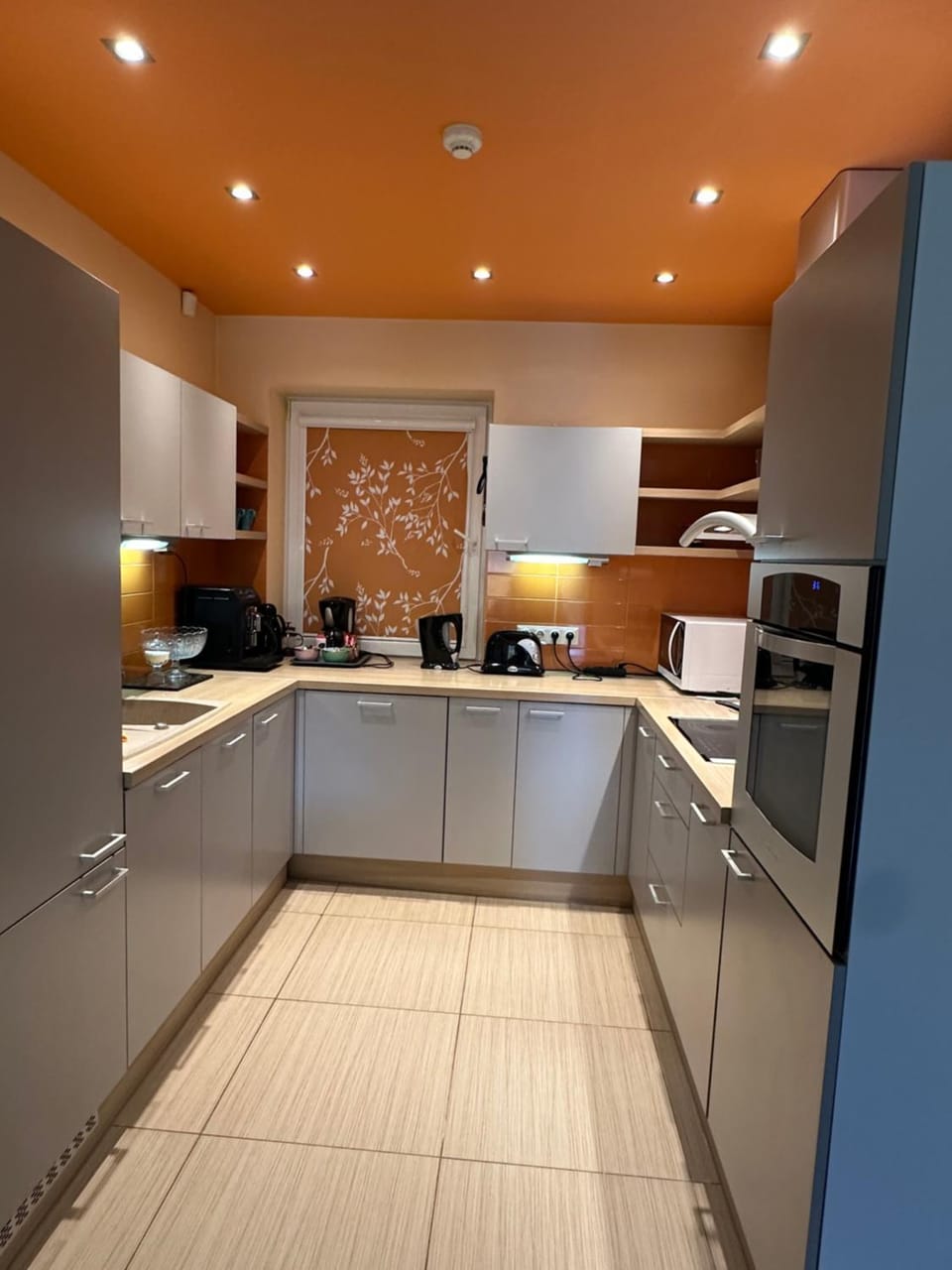 Kitchen or kitchenette, dishwasher, oven, stove