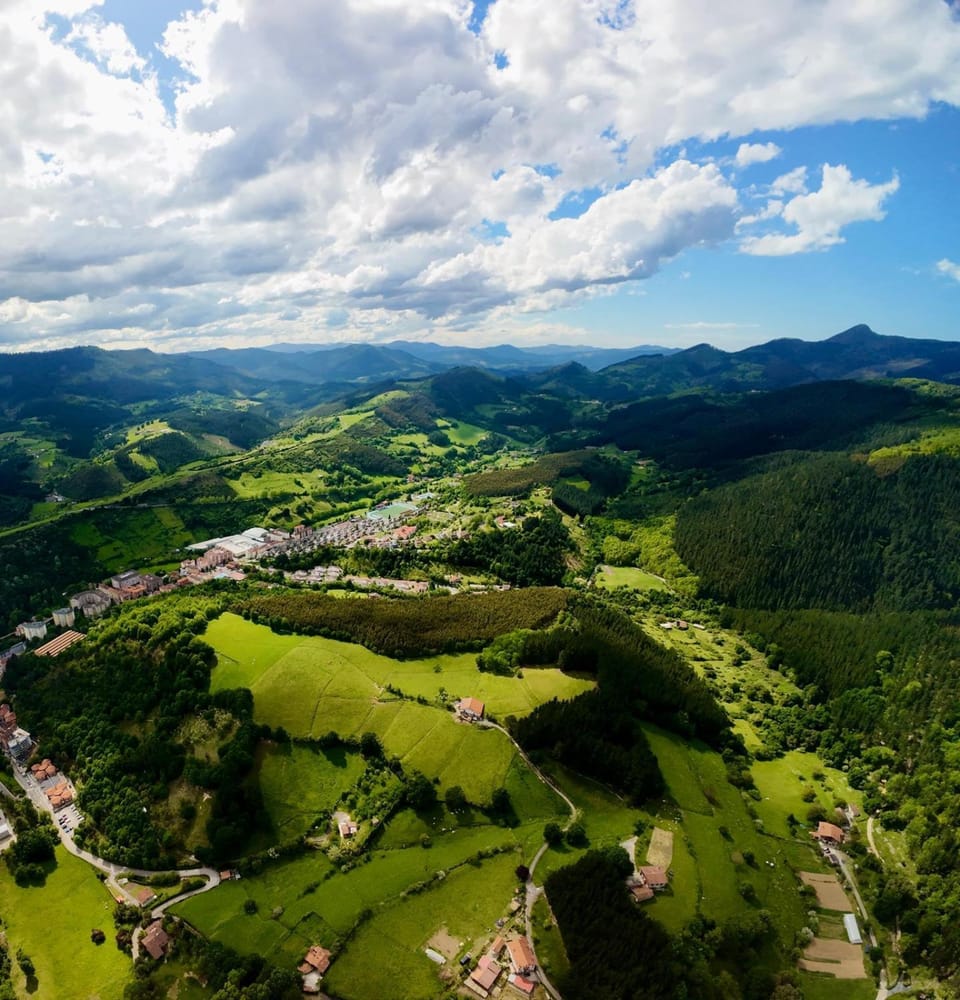 Spring, Day, Natural landscape, Bird's eye view, Mountain view