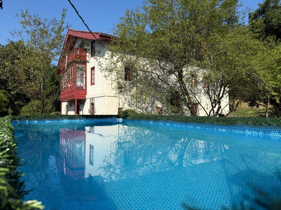 Property building, Spring, Day, Garden, Garden view, Pool view, Swimming pool