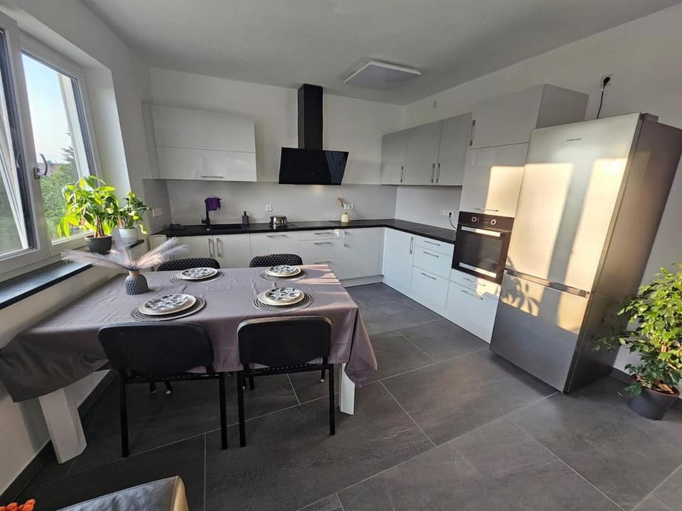 Kitchen or kitchenette, Dining area, dishwasher, oven, stove