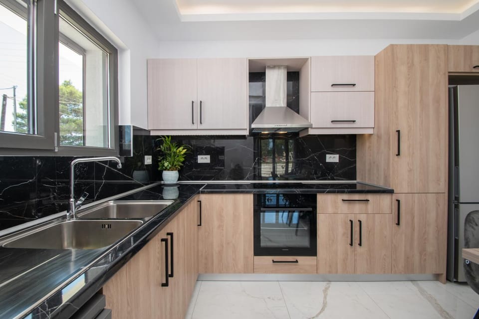 Kitchen or kitchenette, dishwasher, oven