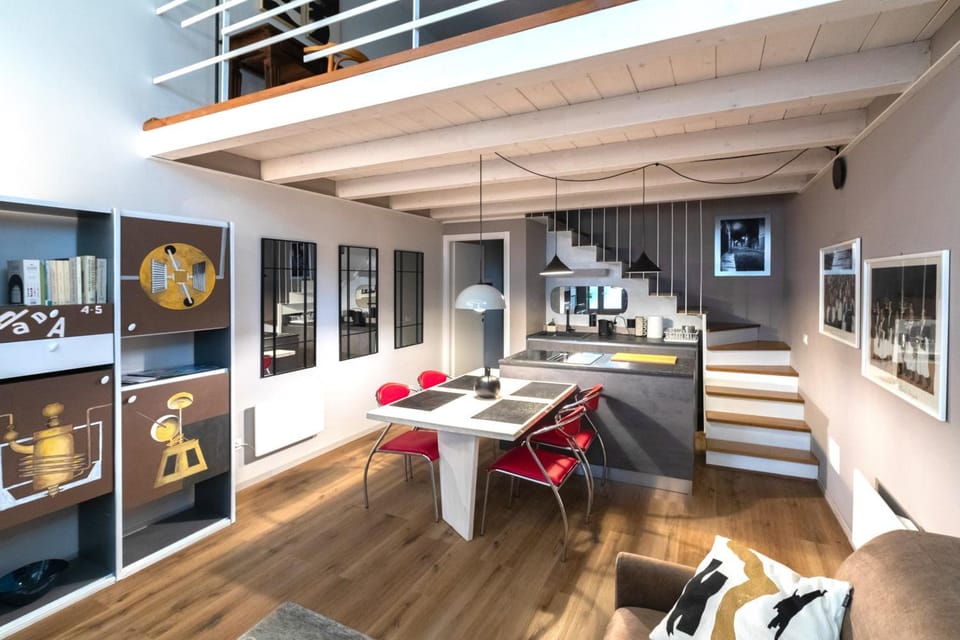 Living room, kitchen