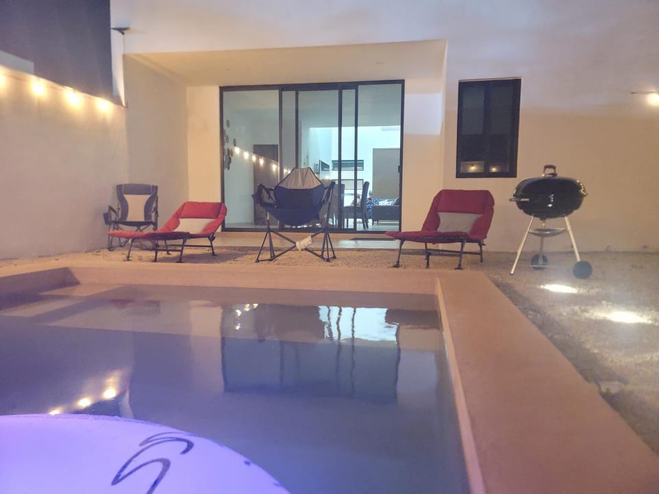 Beautiful House Private Pool 2 min Sitpach Family House in State of Yucatan