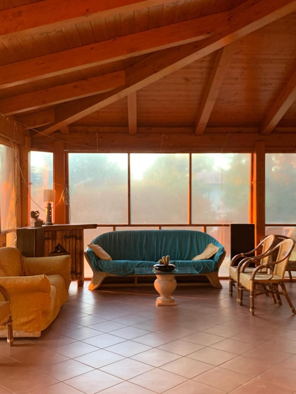 Living room, heating, air conditioner