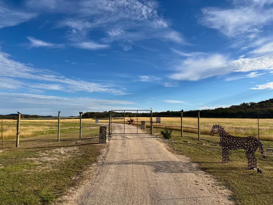 Private cabin on 100 scenic acres with balcony views Cabin in Pipe Creek