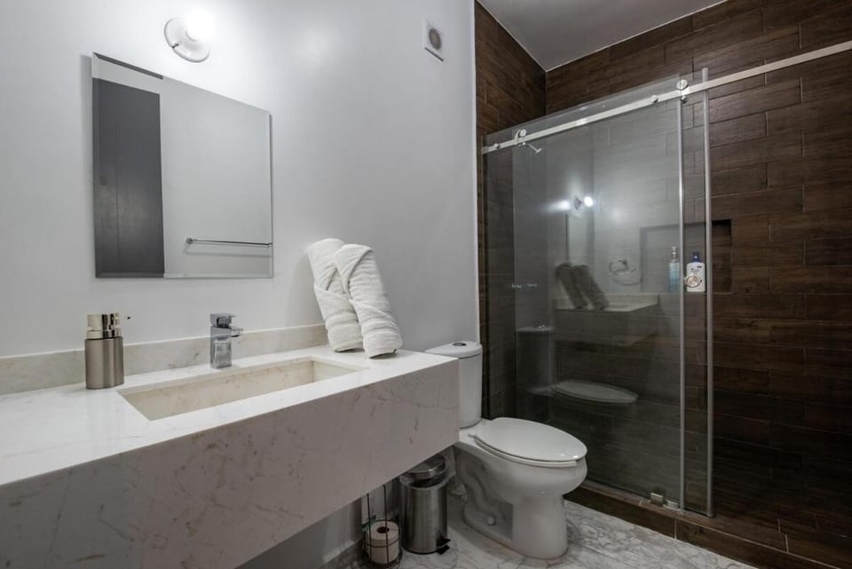 Shower, Toilet, Bathroom, towels
