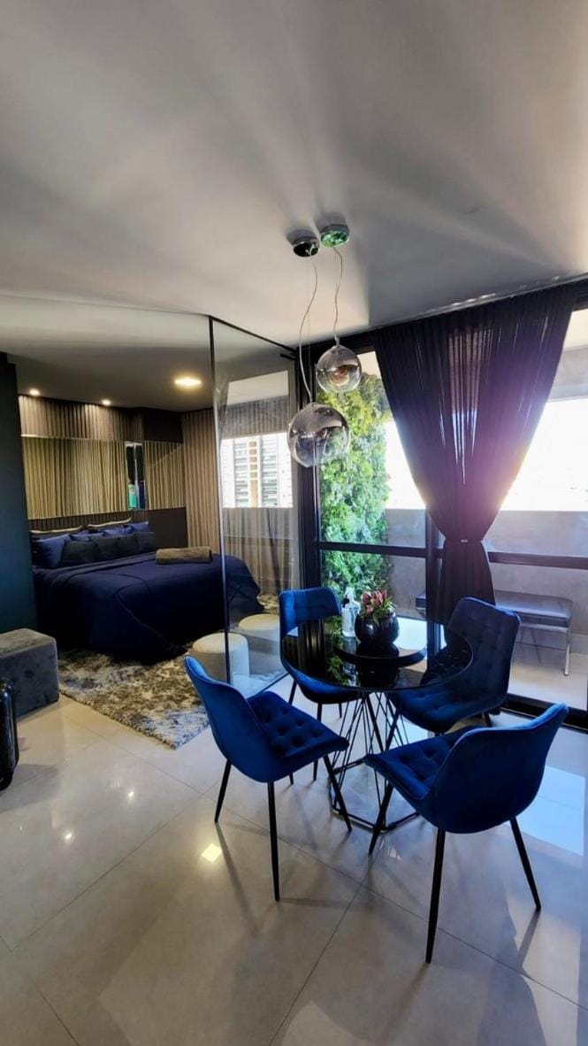 Flat Blue Style Apartment in Campo Grande
