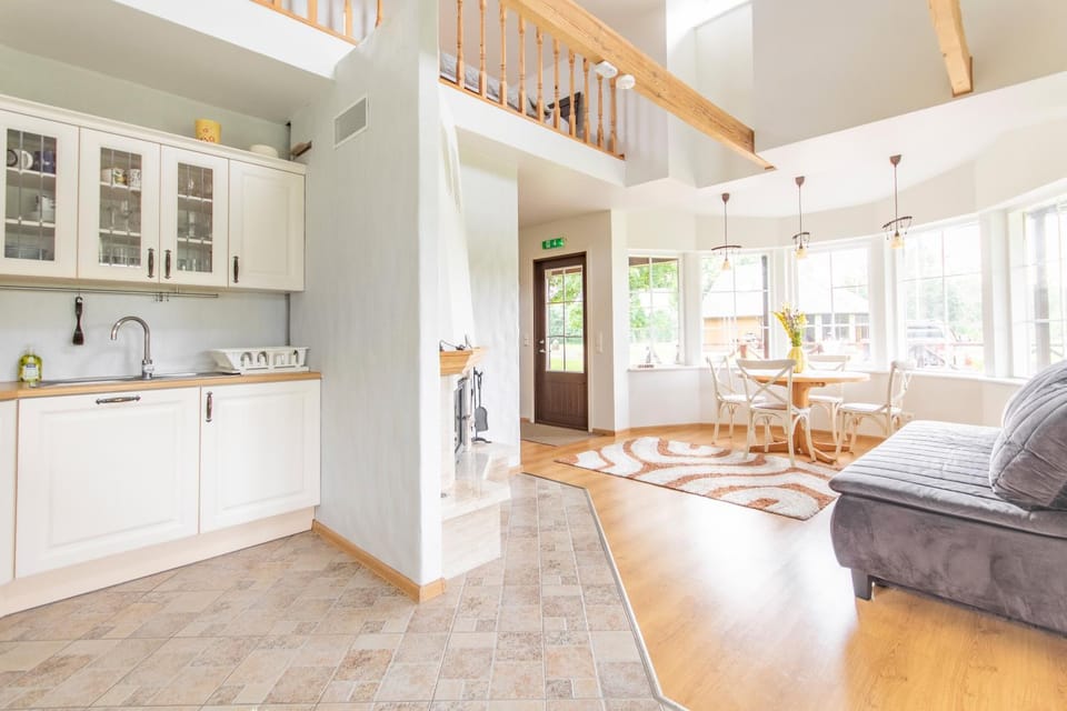 Living room, kitchen
