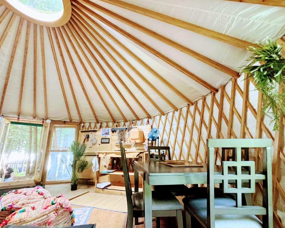 Waterfront CedarGrove Yurt-Glamp Luxury tent in South Bruce Peninsula