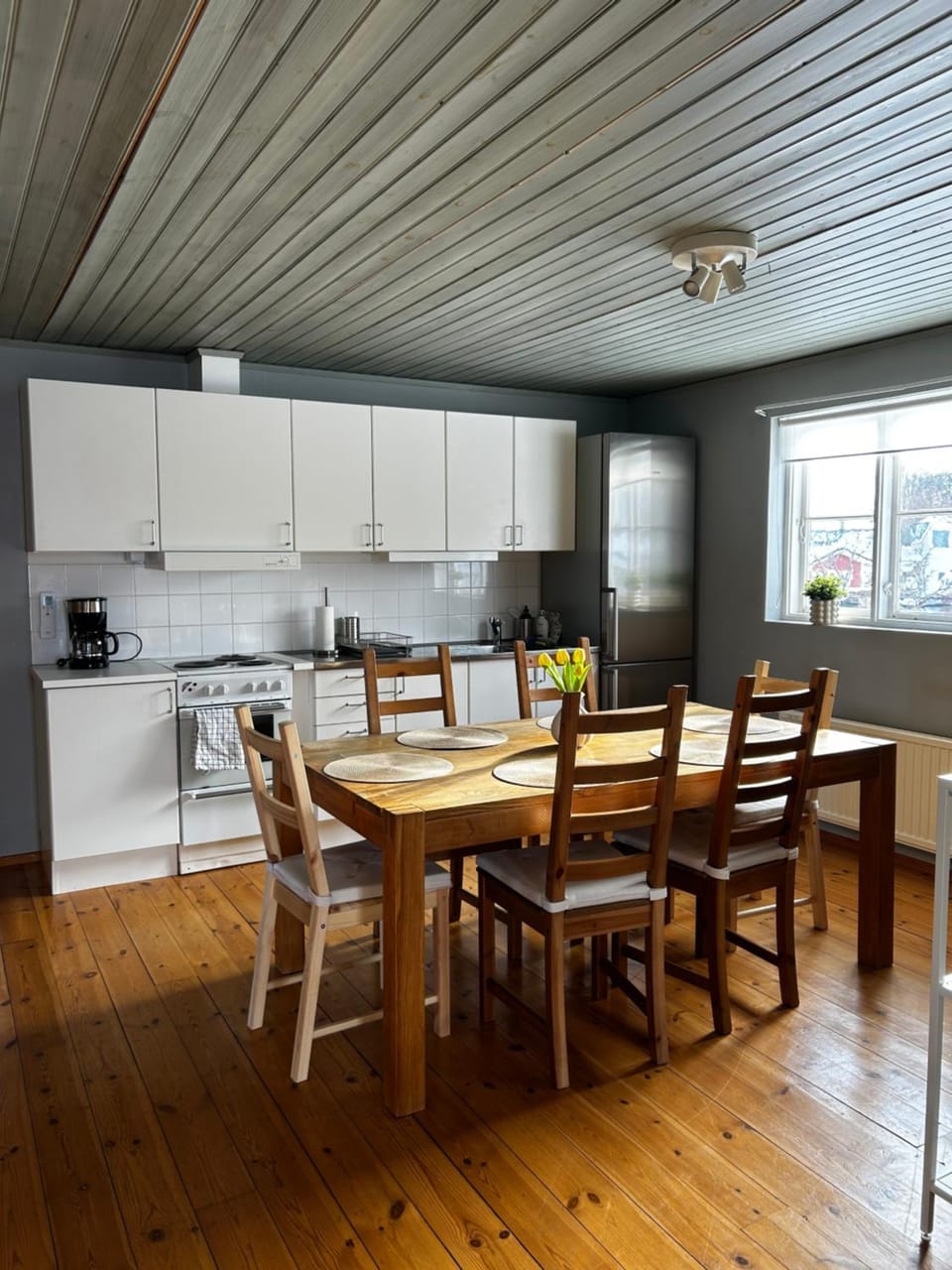 Kitchen or kitchenette, Dining area, oven, stove