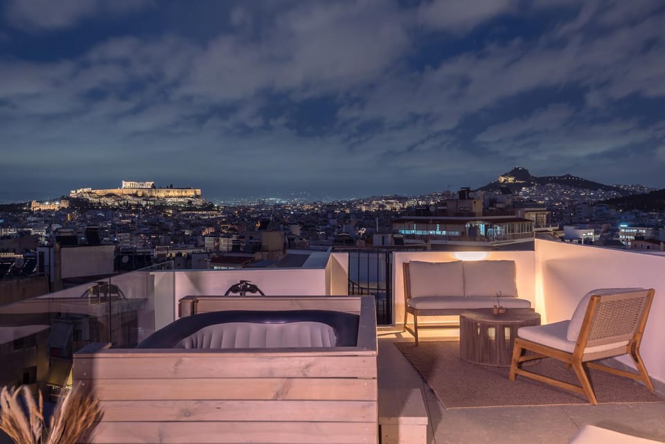 Acropolis & Sea View Villa with Whirlpool & BBQ Villa in Athens
