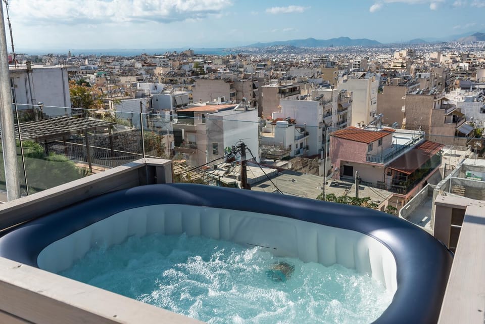 Acropolis & Sea View Villa with Whirlpool & BBQ Villa in Athens